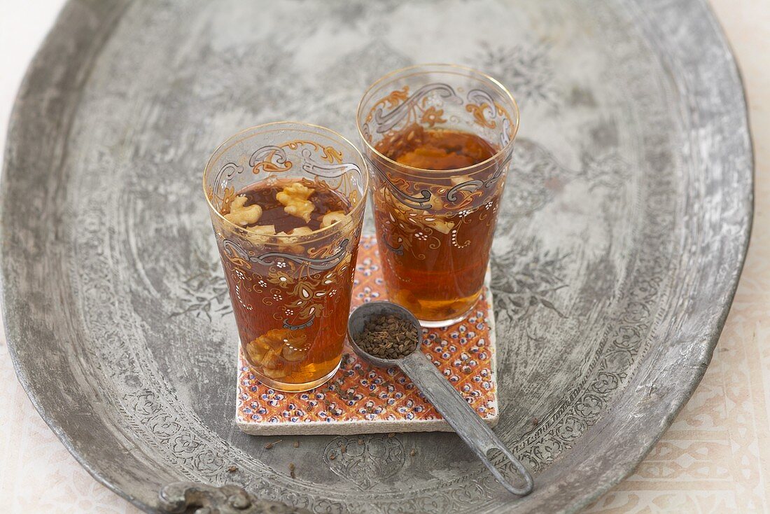 Syrian anise tea with walnut