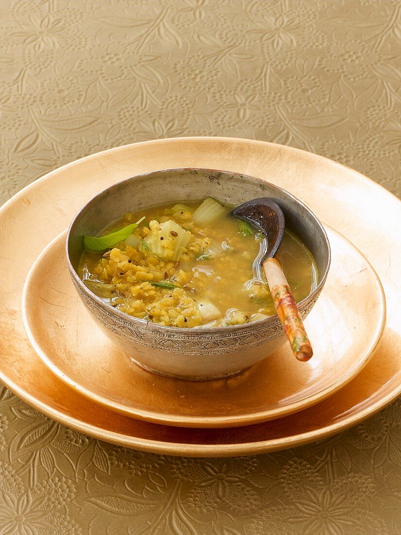 Mung Dal Suppe mit Fenchel