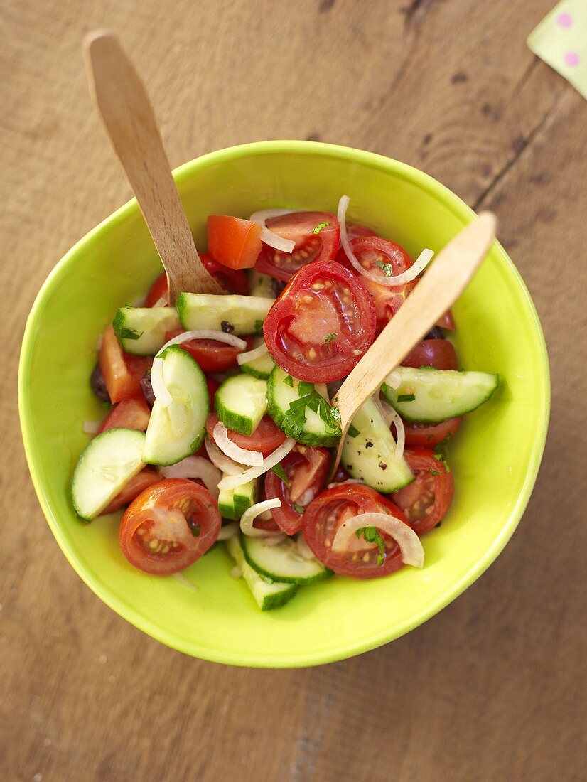 Tomaten-Gurken-Salat