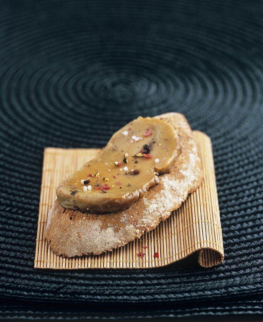 Goose liver confit on bread
