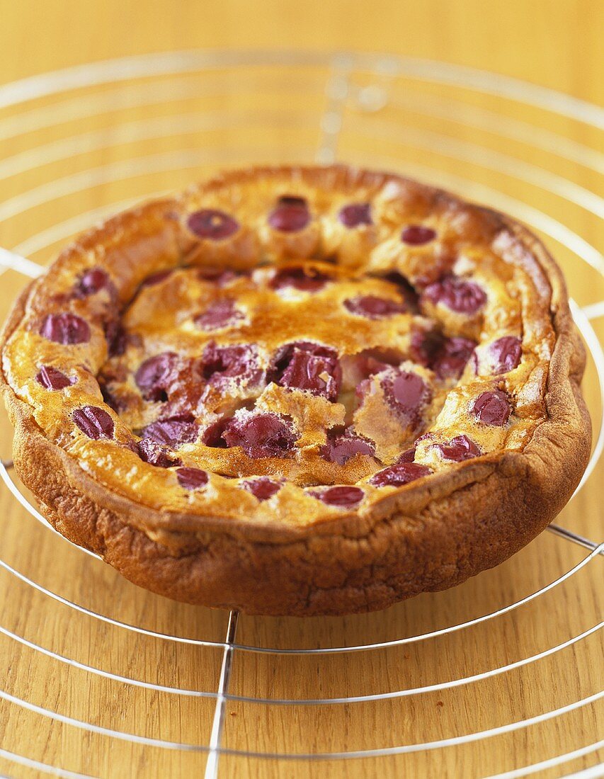 Cherry clafouti (Cherry pudding, France)