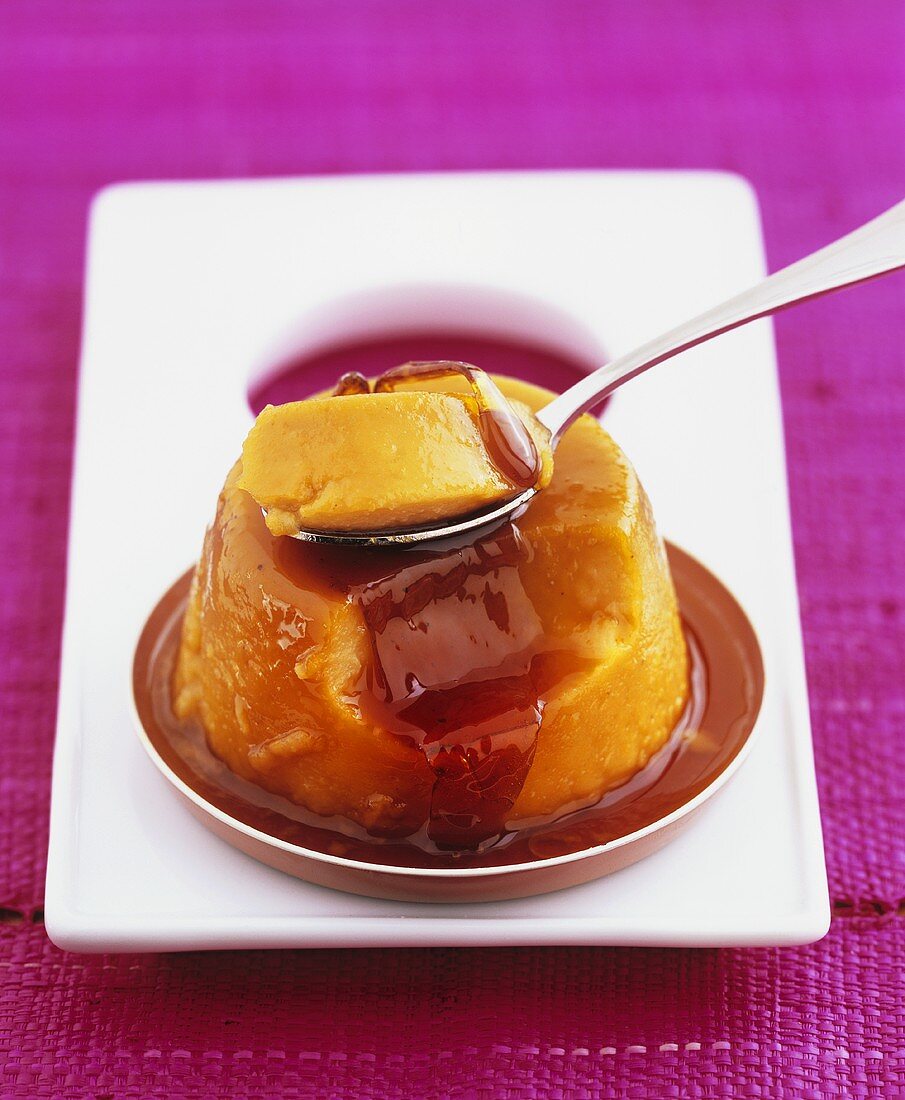 Kürbis-Karamell-Pudding