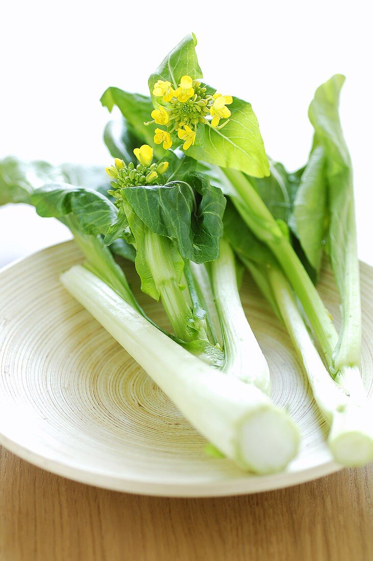 Pak Choi mit Blüten