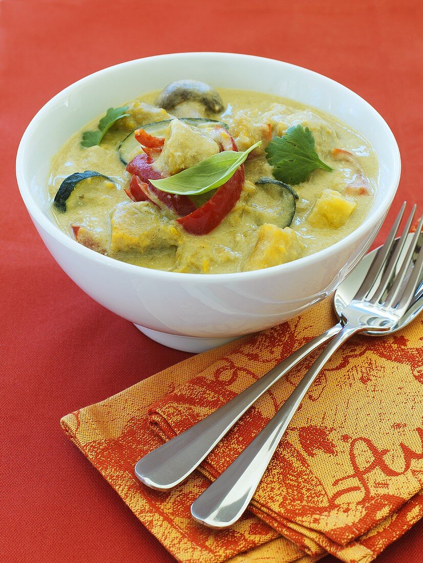 Kumara Curry (Süsskartoffeln in Currysauce)