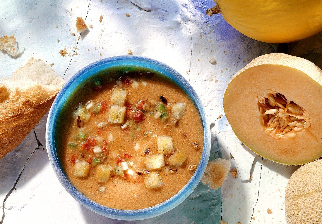 Gazpacho mit Melone