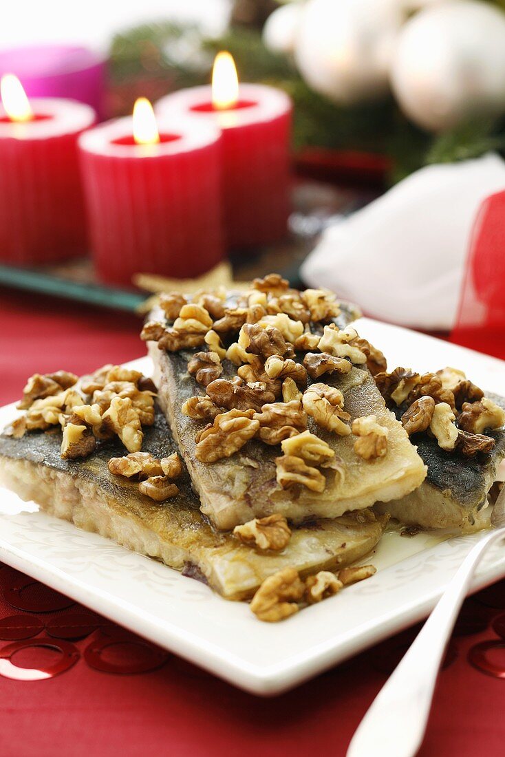 Carp with walnuts for Christmas