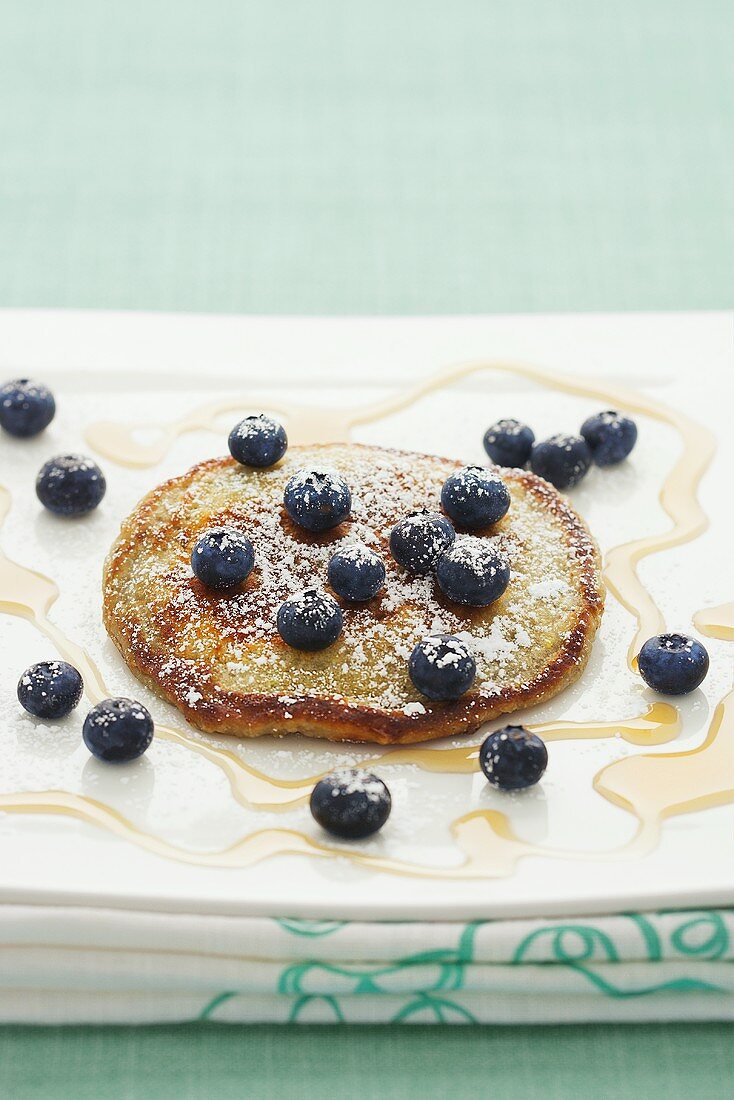 Pancake with blueberries