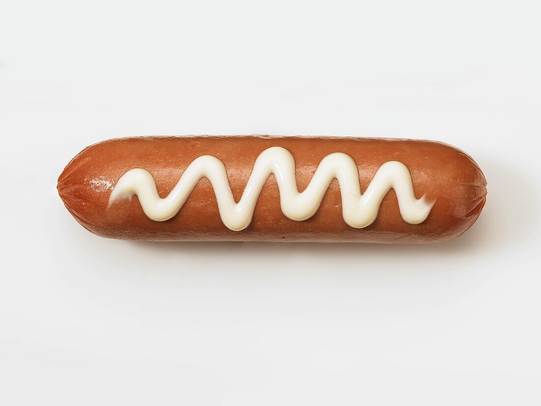Sausage with mayonnaise (for hot dog)