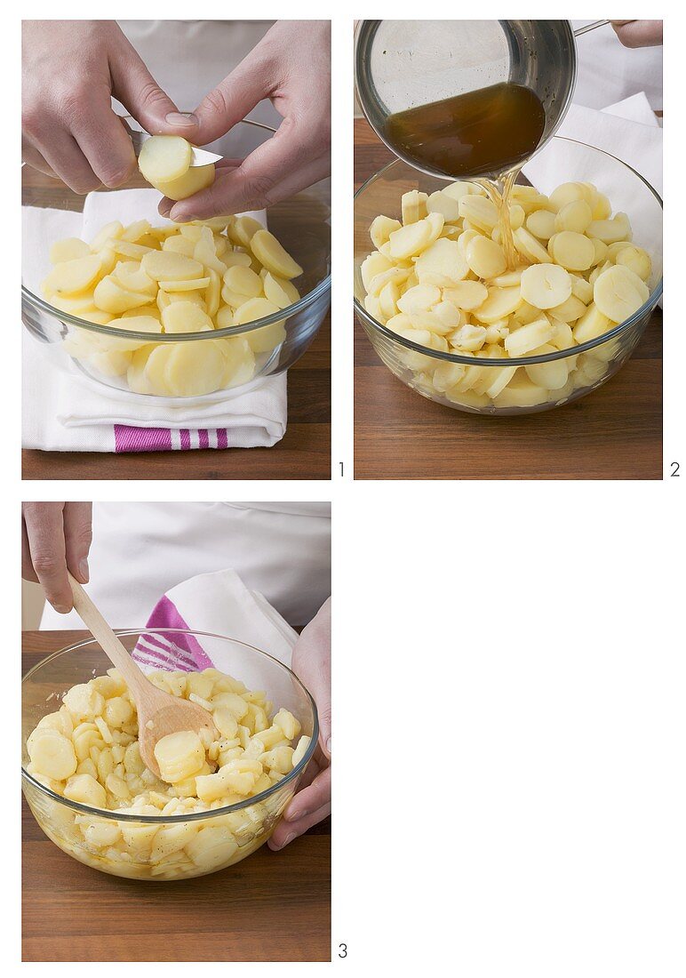 Making potato salad