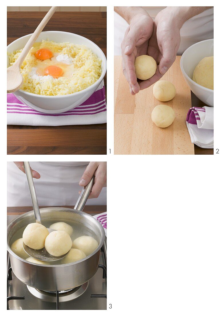 Kartoffelkösse zubereiten