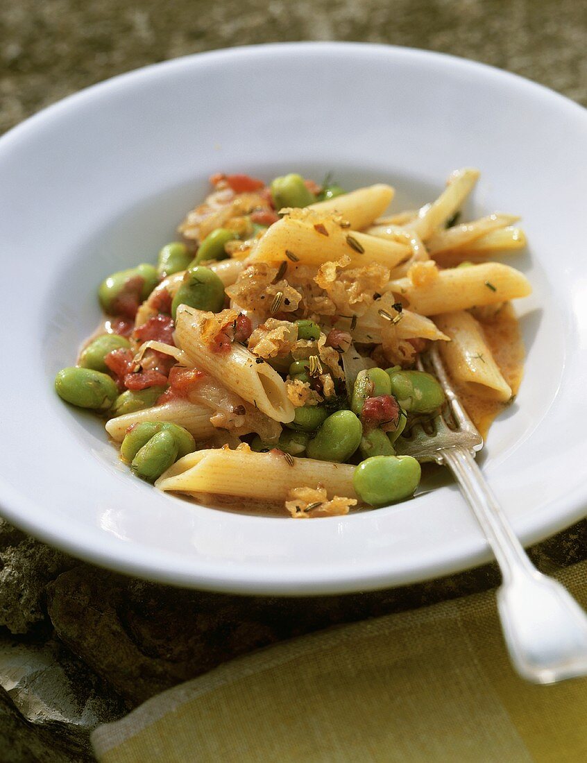Pasta con le fave (Pasta with broad beans, Italy)