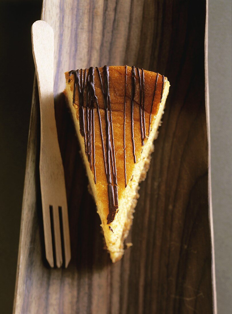 Chocolate mango cheesecake