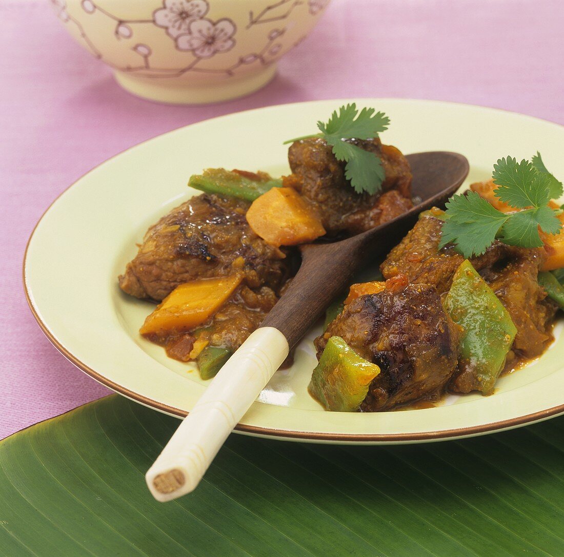 Lamb and vegetable curry