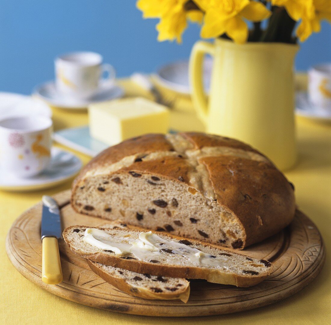 Englisches Rosinenbrot