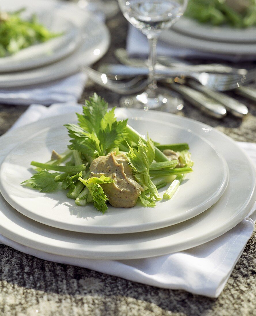 Celery salad with tonnato