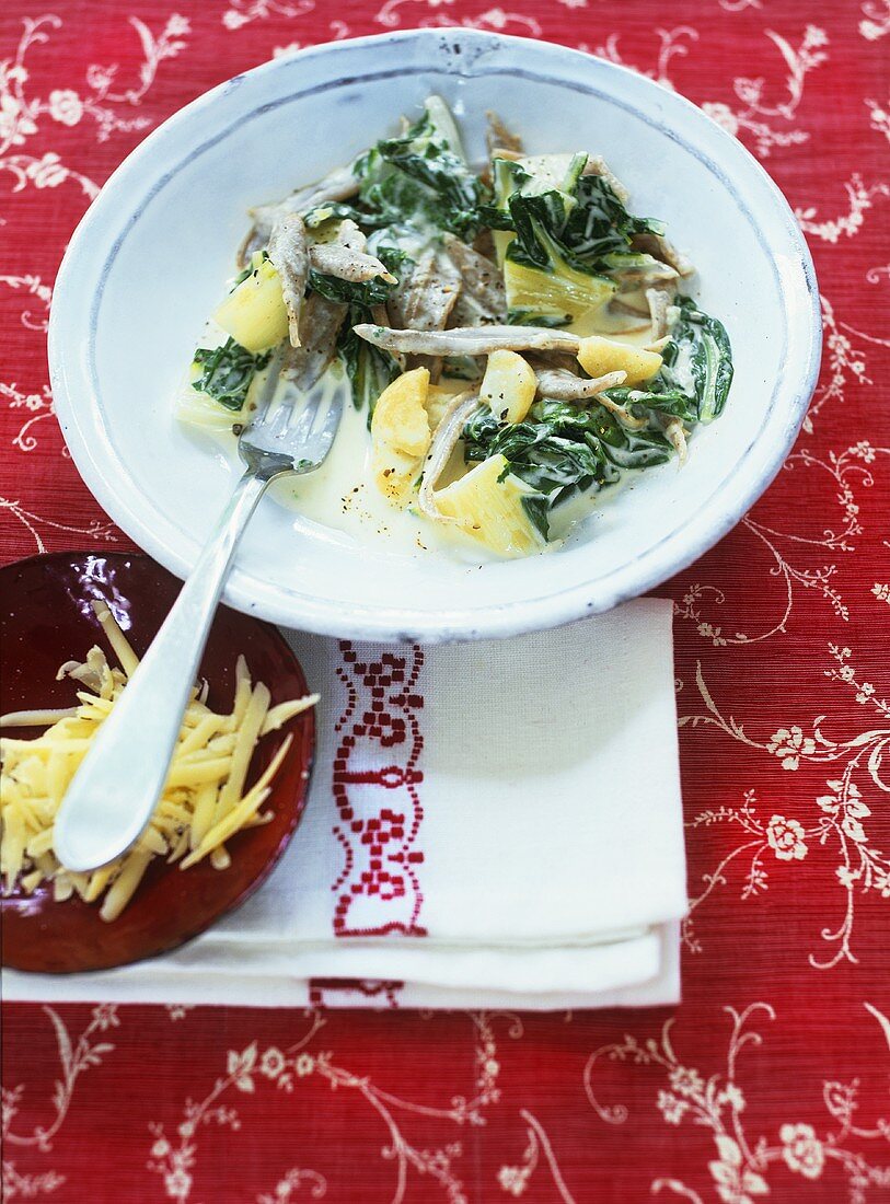 Pizzoccheri mit Mangold und Kartoffeln