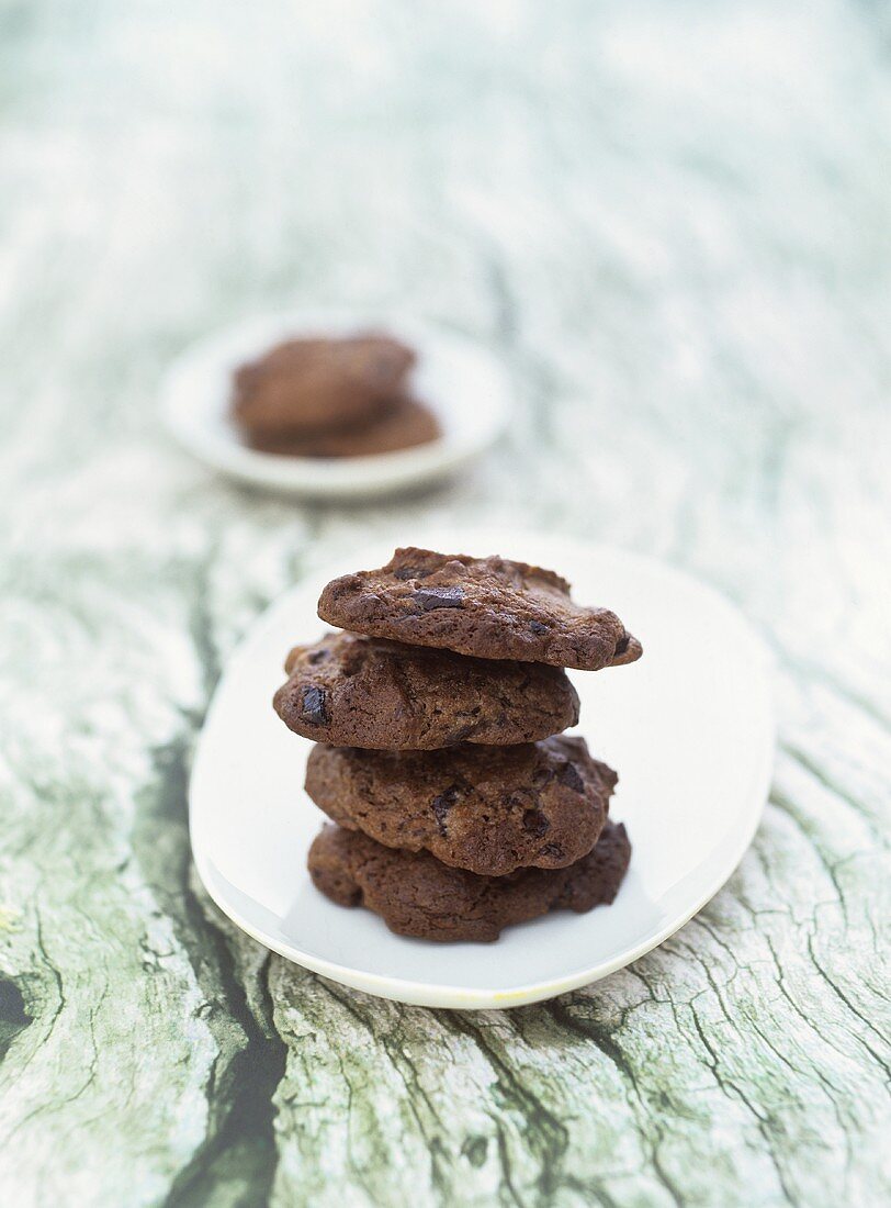 Chocolate Chip Cookies mit schwarzen Oliven