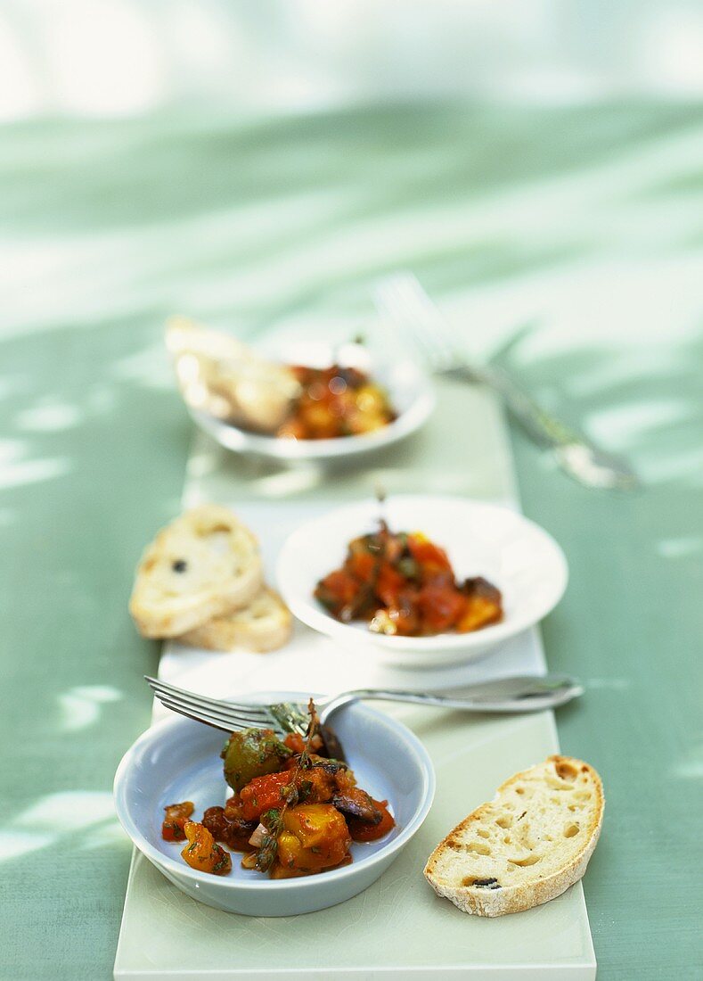 Caponata (Sweet and sour vegetables, Italy)