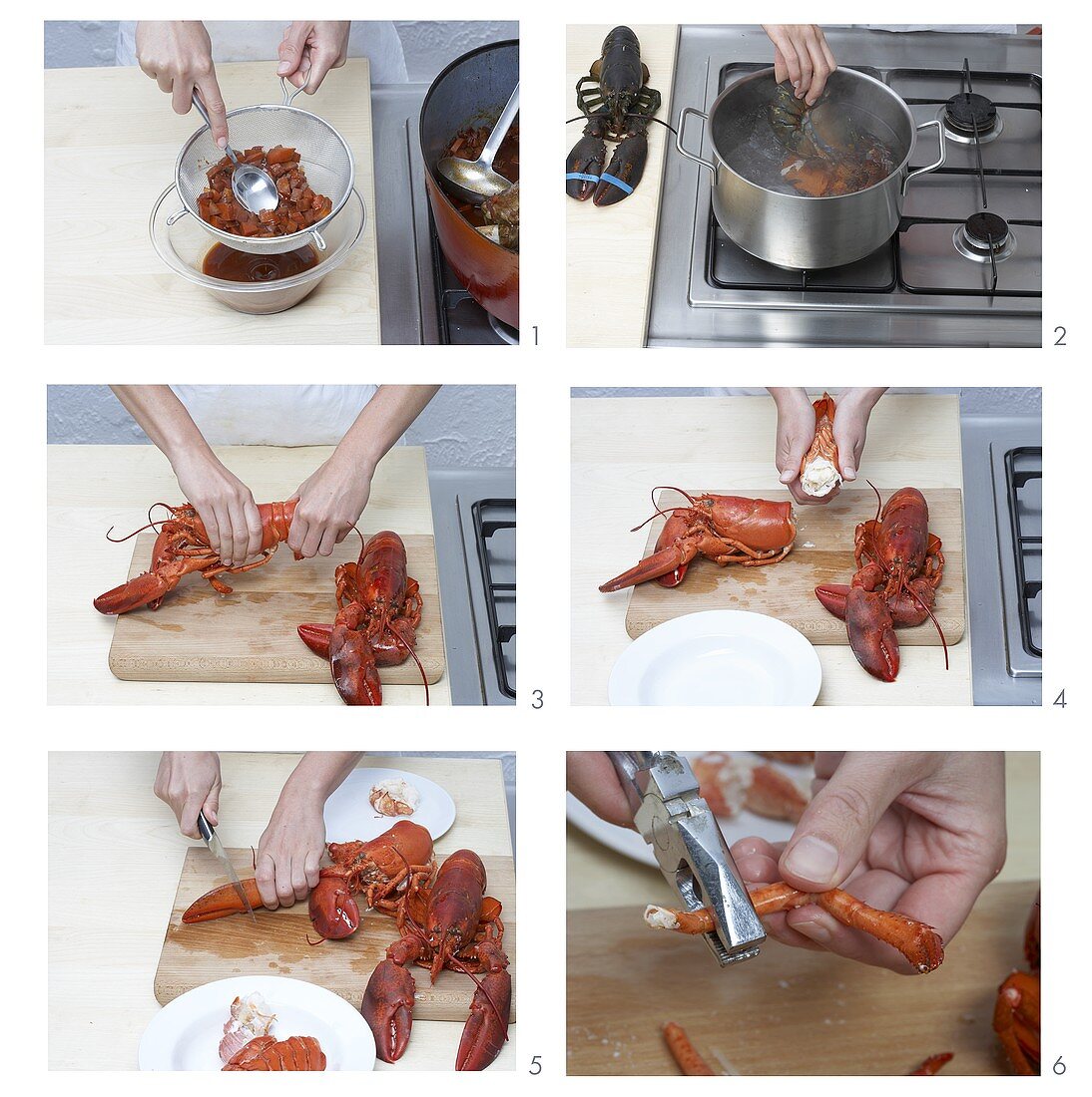 Cooking a lobster