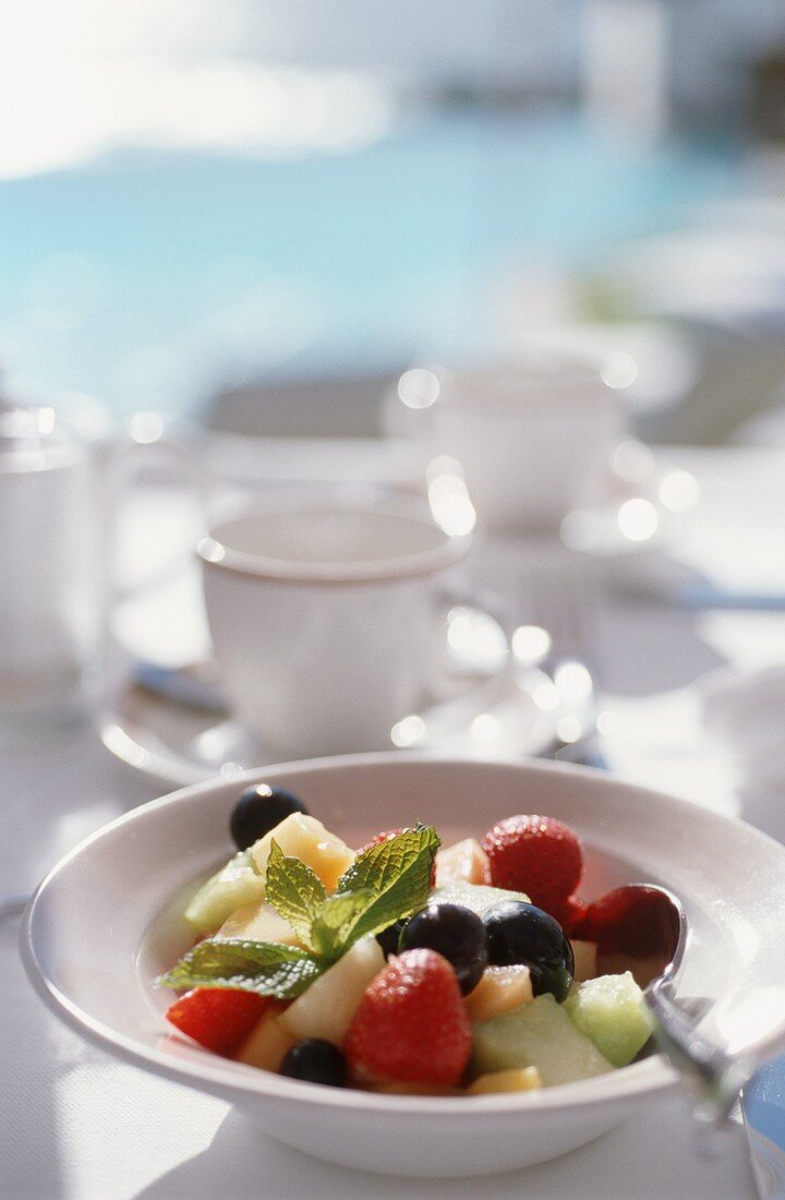 Fruchtsalat zum Frühstück