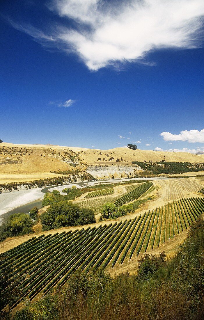 Awatere Valley on the Awatere river, South Marlbourough, New Zealand