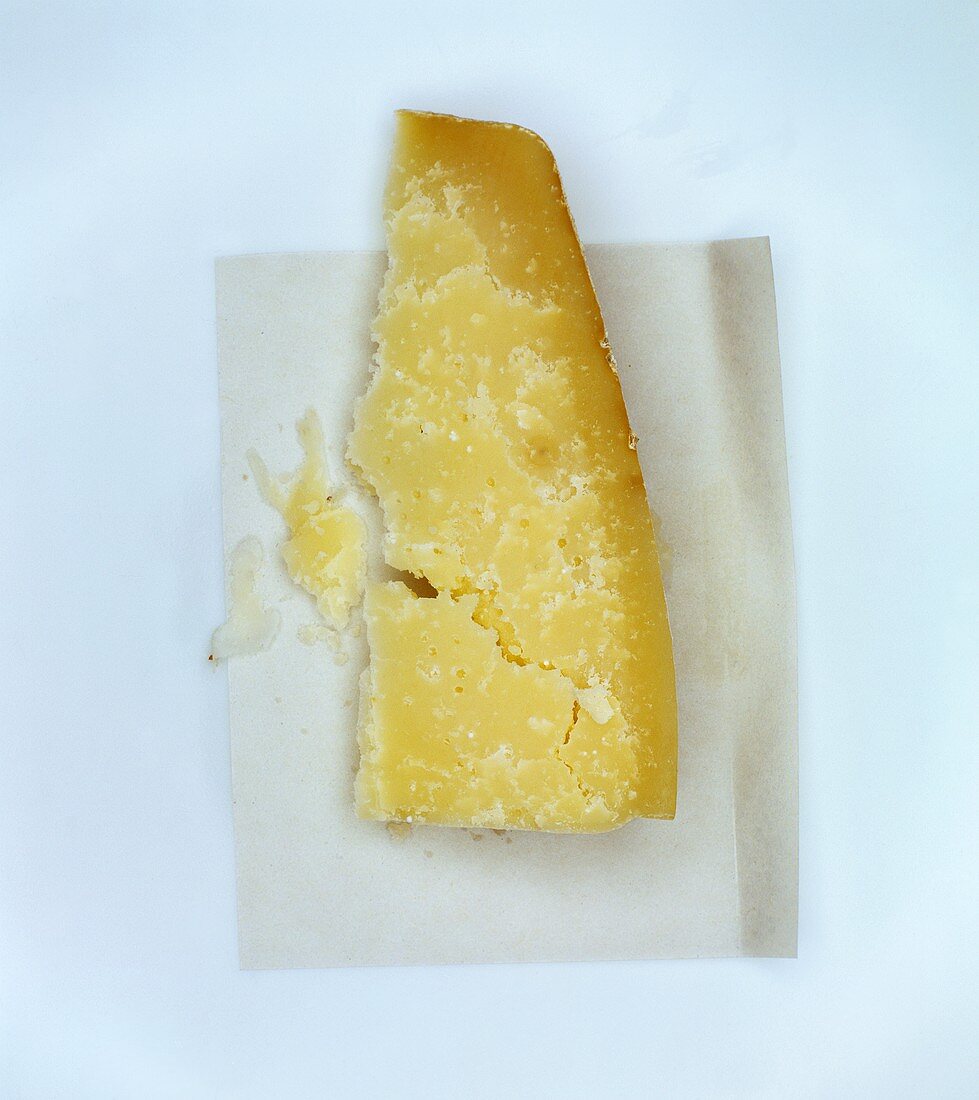 A piece of young Parmesan