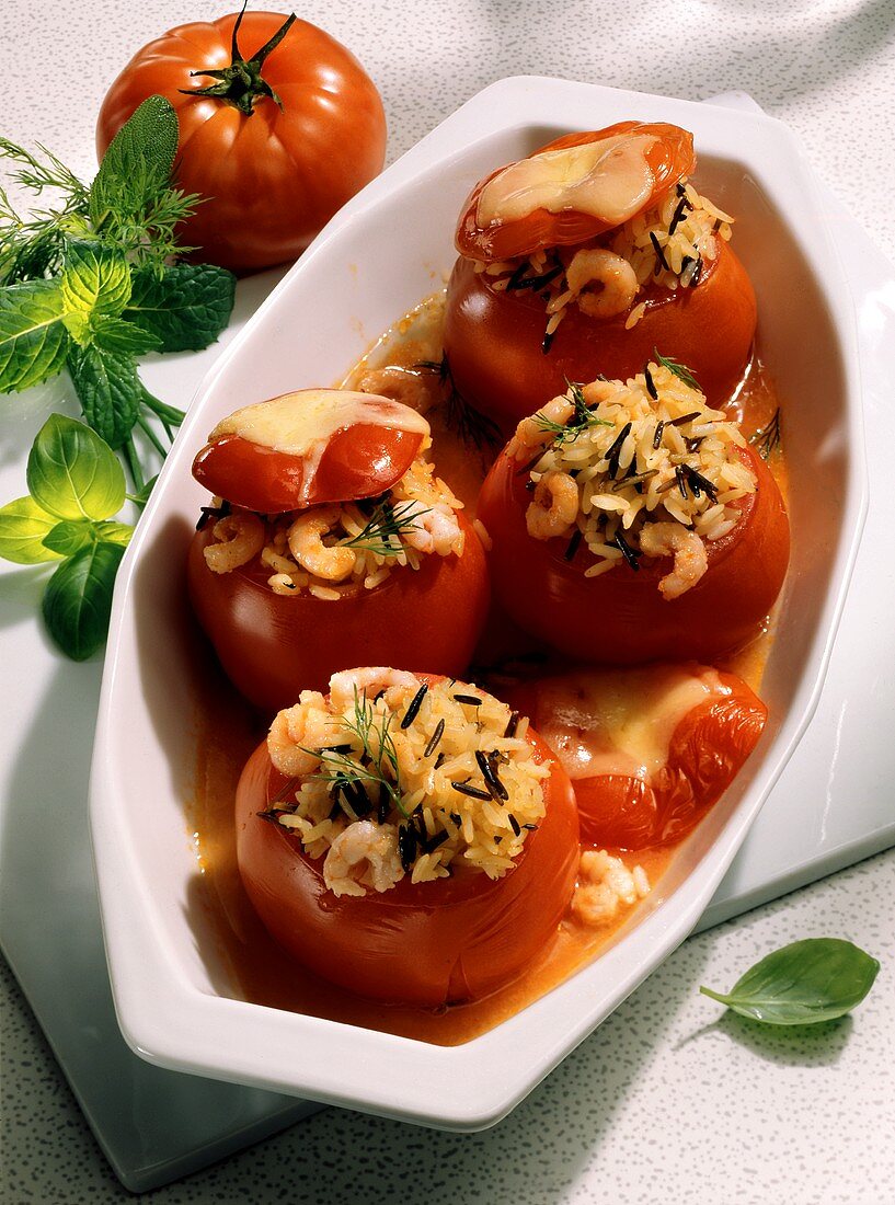 Tomatoes stuffed with crab