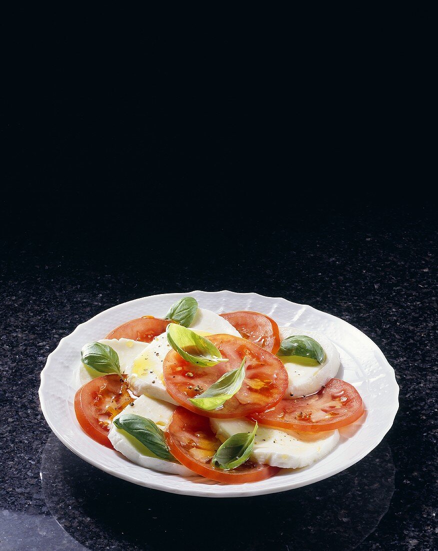 Tomaten mit Mozzarella