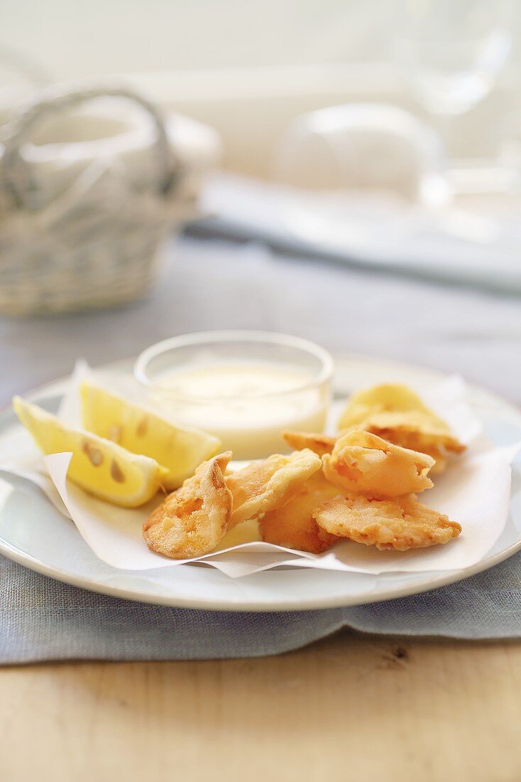 Celery and carrot chips with a buttermilk dip