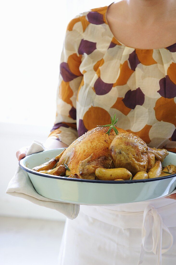 Rosmarinhähnchen mit Kartoffeln