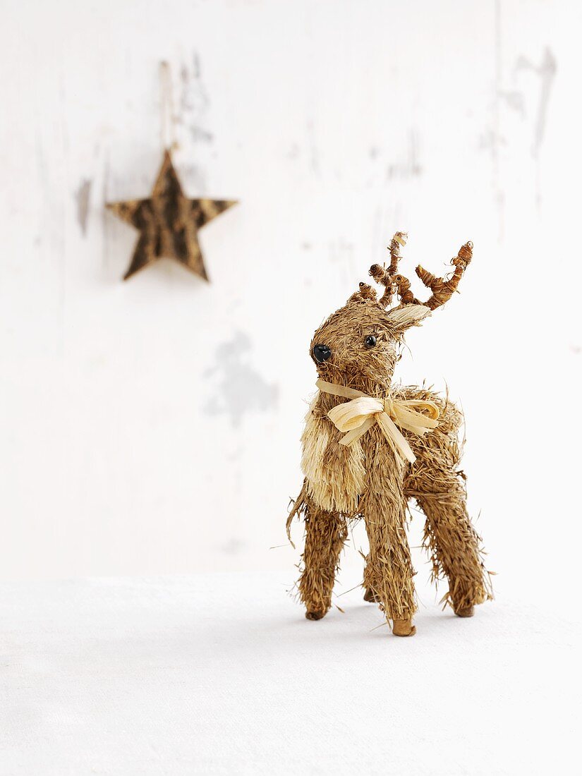 Christmas decorations: a deer and a star