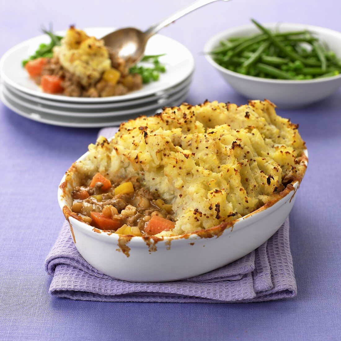 Shepherd's Pie (Hackauflauf mit Karoffelpüree, England)