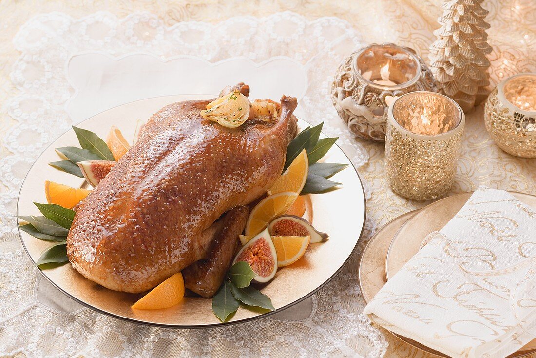 Roast duck for Christmas