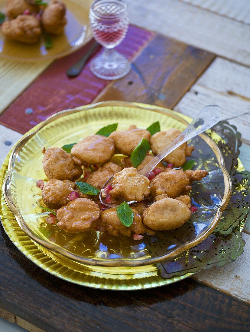 Small apple fritters