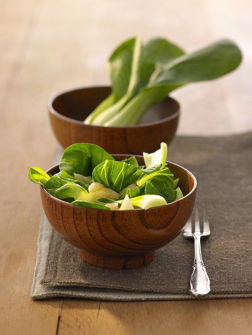 Gebratener Pak Choi mit Knoblauch & Ingwer