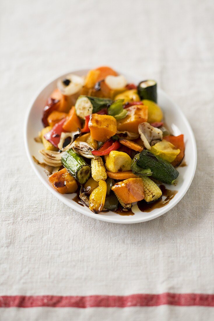 Fried vegetables with soy sauce