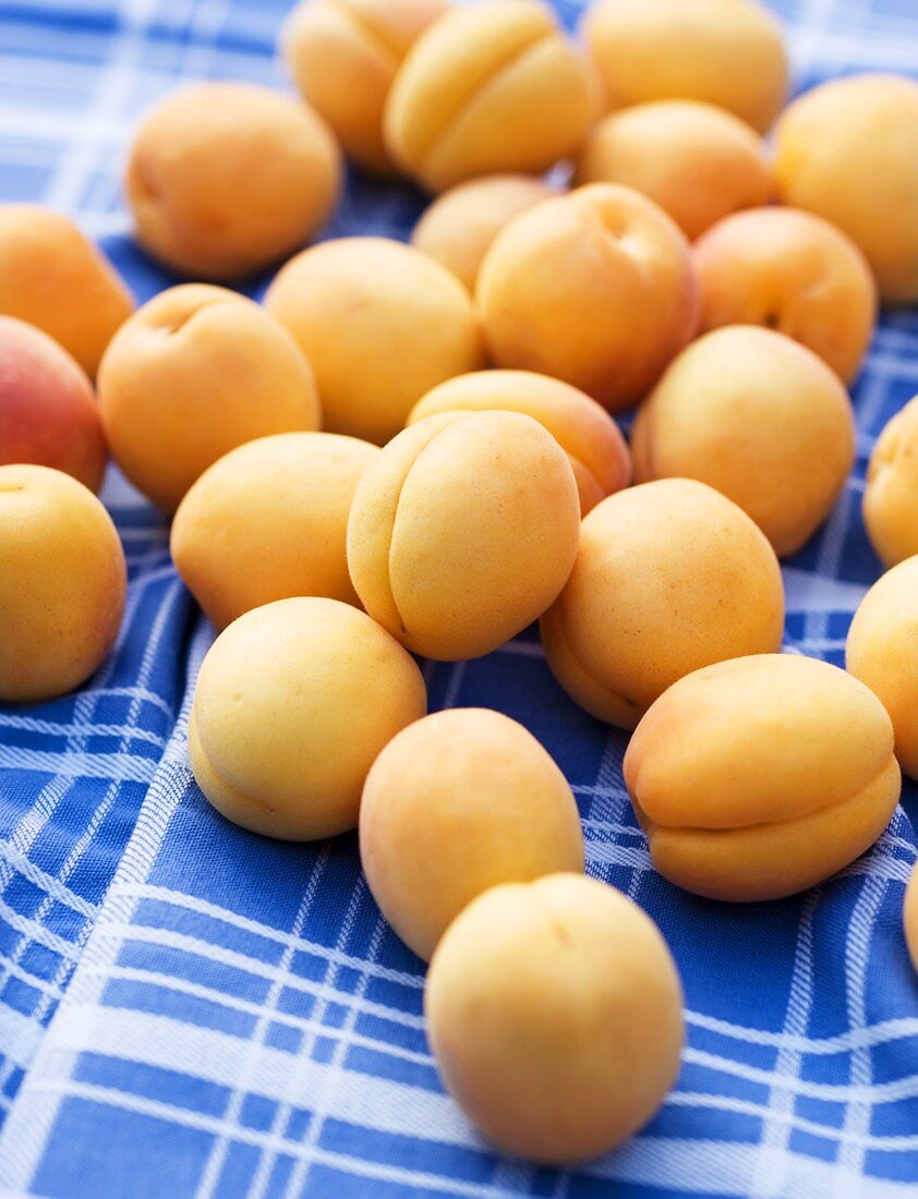 Fresh Peaches on Black Background