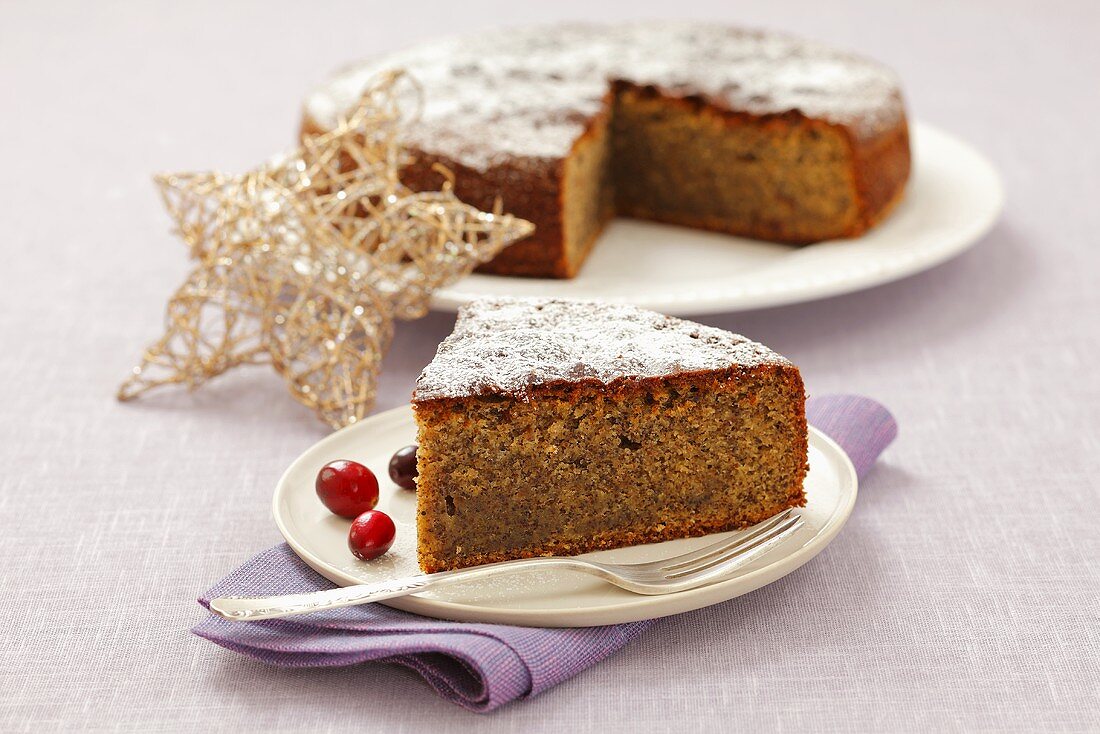 Mohnkuchen zu Weihnachten