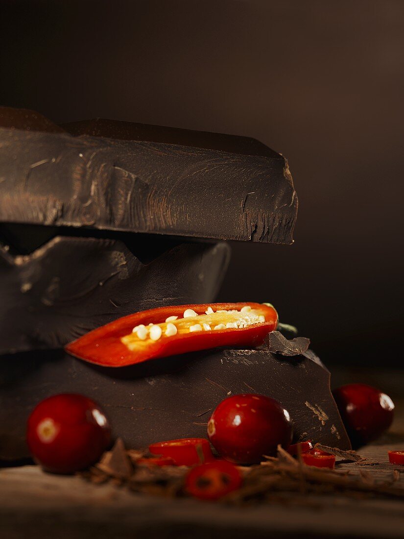 Chocolate and chilli peppers