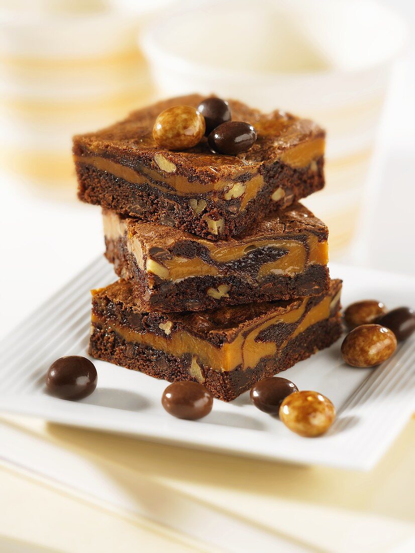 Caramel brownies