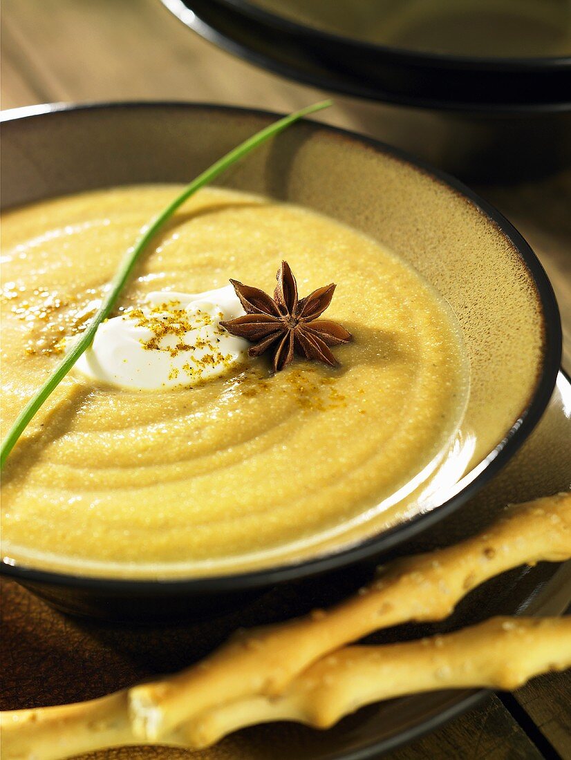 Pumpkin and chestnut soup