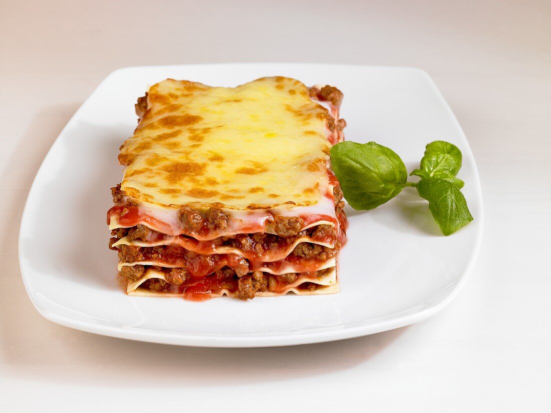 Lasagne made with mince