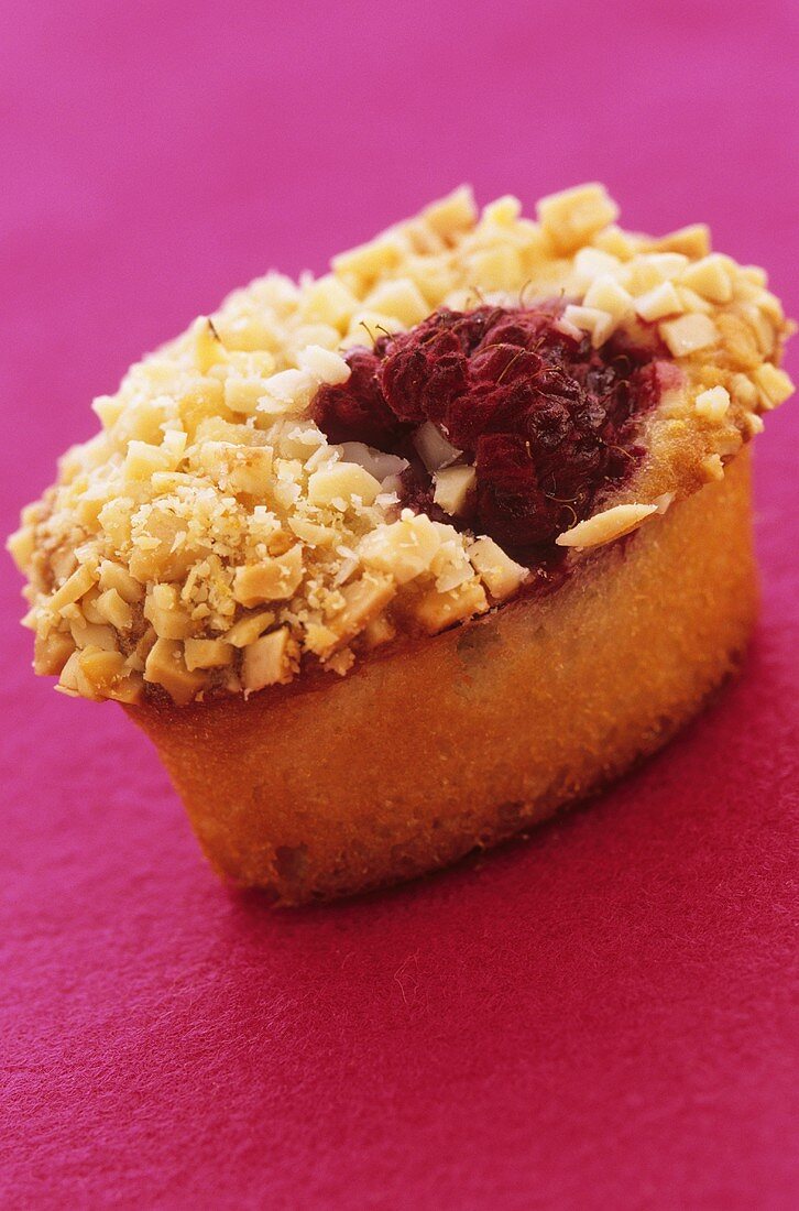 Raspberry and almond friand