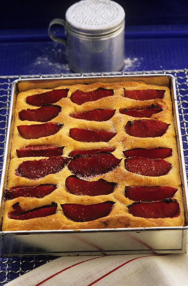 Yeasted plum cake