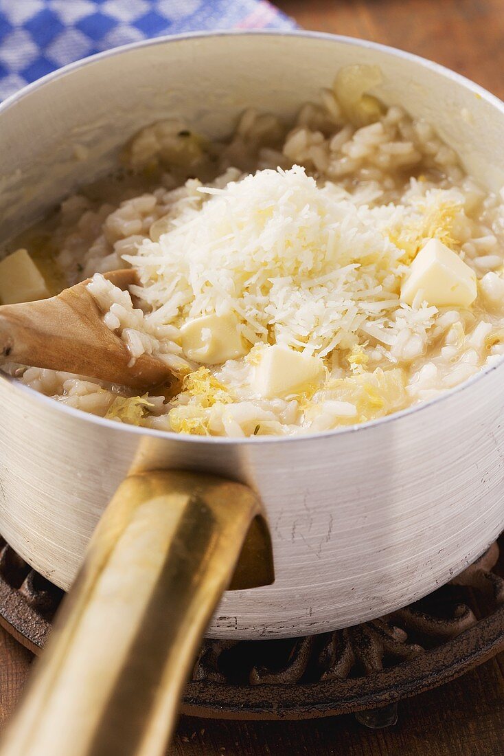 Risotto mit Chicorée und Pecorino