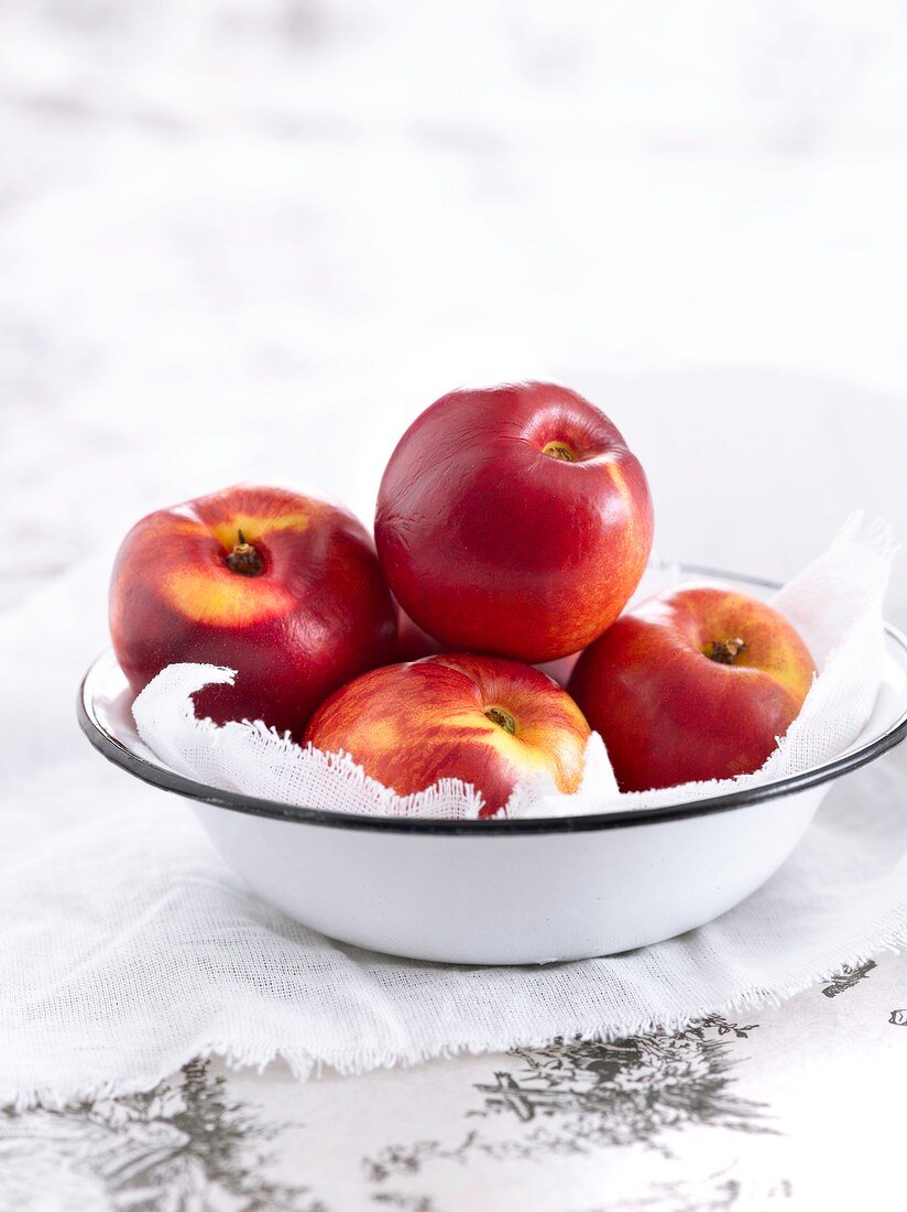 Nectarines in a bowl