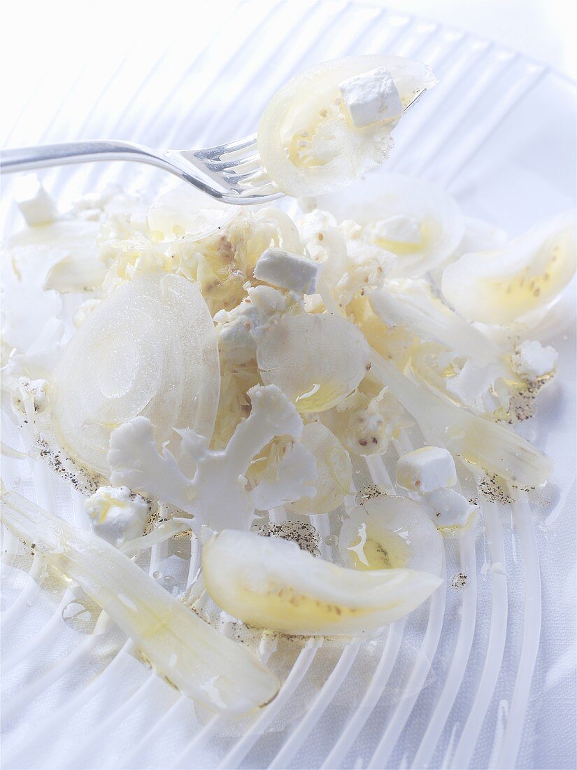 White vegetable salad