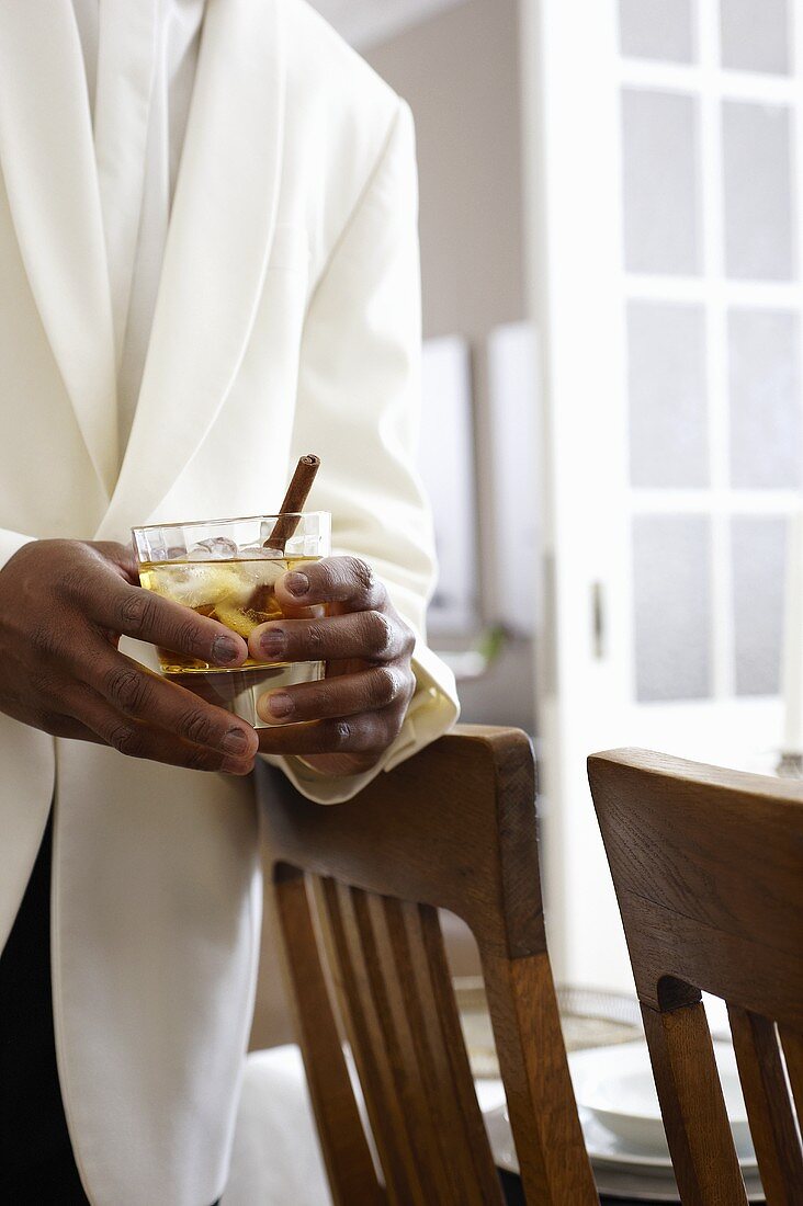 Butler with Calva Spice cocktail