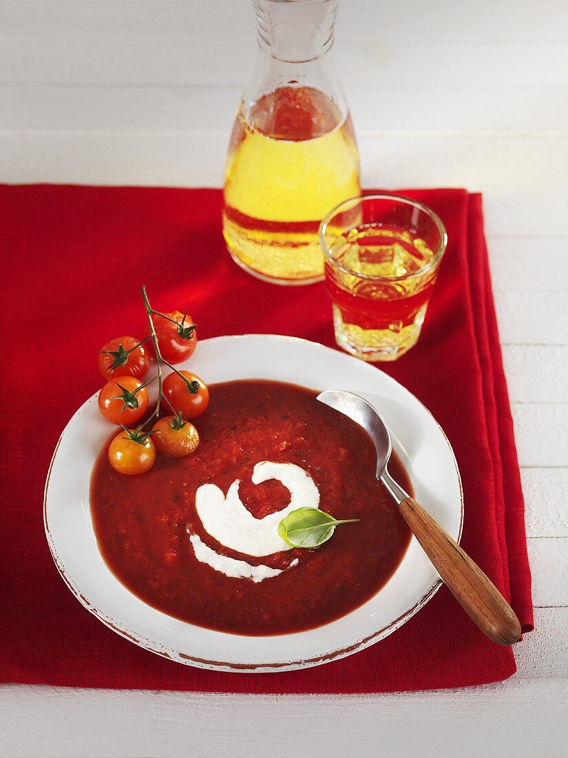 Cold tomato soup