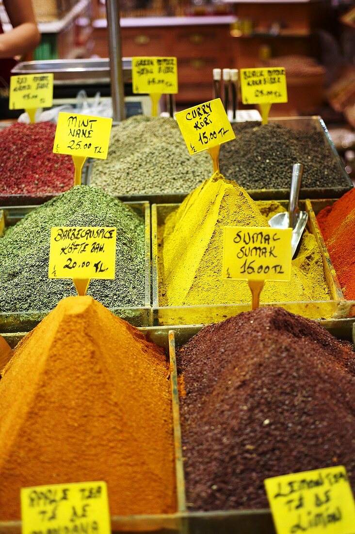 Spices at a market (Turkey)